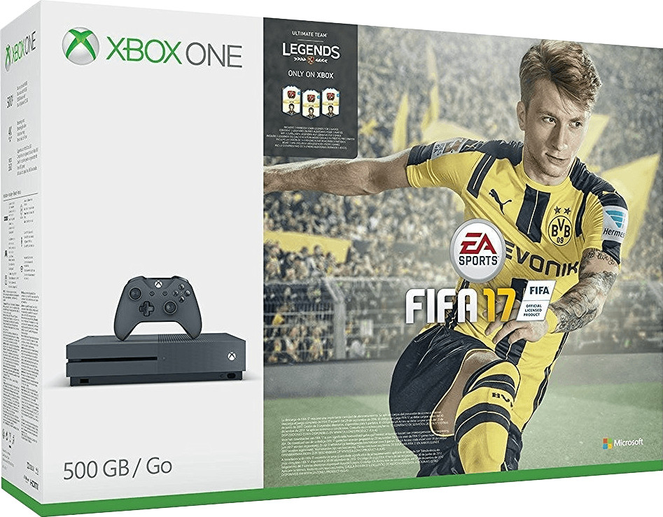 Microsoft Xbox One S 500GB grau - FIFA 17 Bundle Special Edition