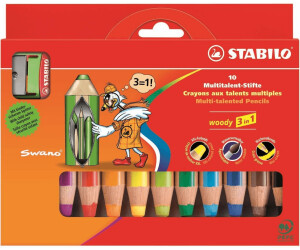 STABILO woody 3 in 1 (10 colori) a € 14,98 (oggi)