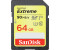 SanDisk Extreme SDXC UHS-I U3 V30 - 64GB (SDSDXVE-064G-GNCIN)