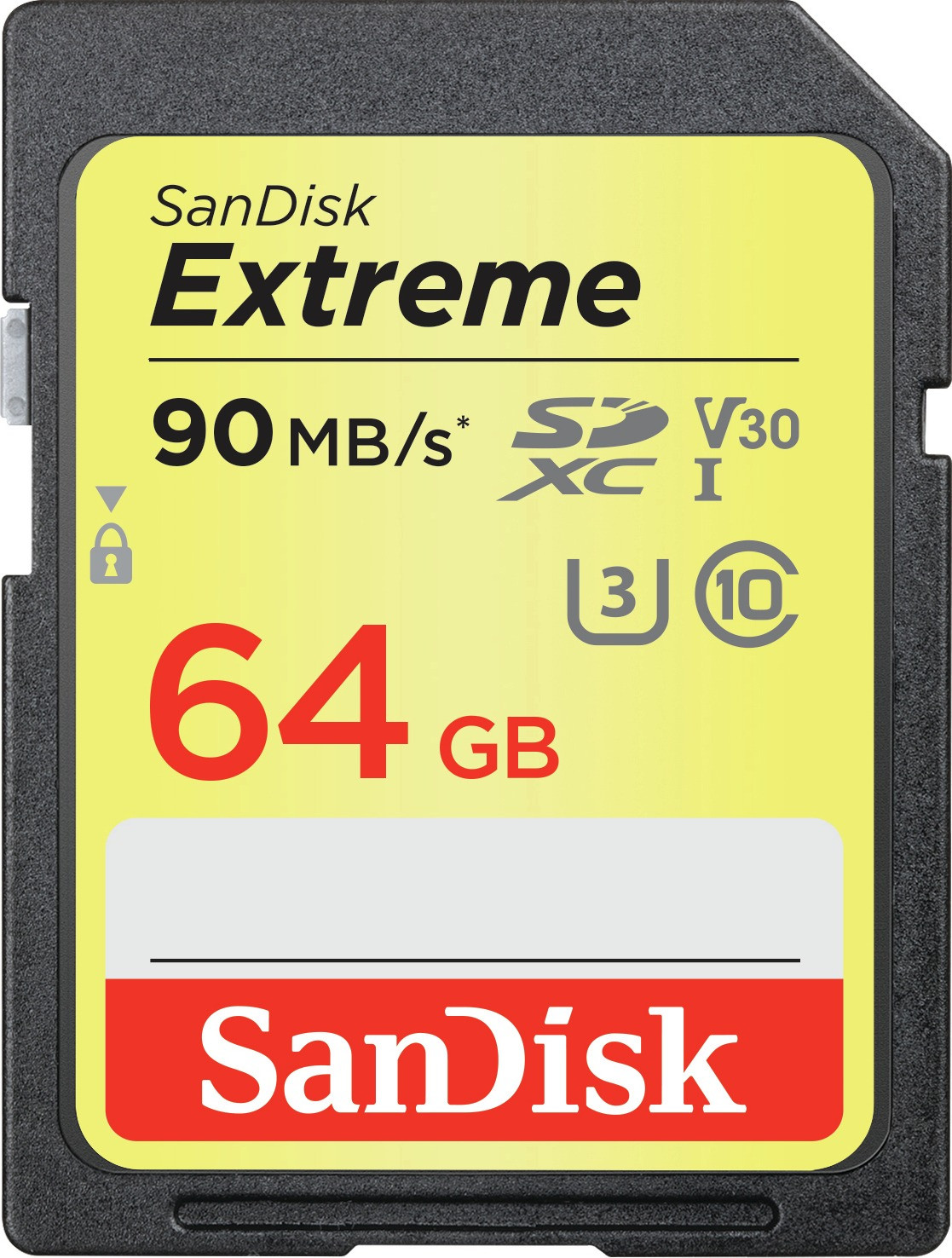 SanDisk Extreme SDXC UHS-I U3 V30 - 64 Go (SDSDXVE-064G-GNCIN)