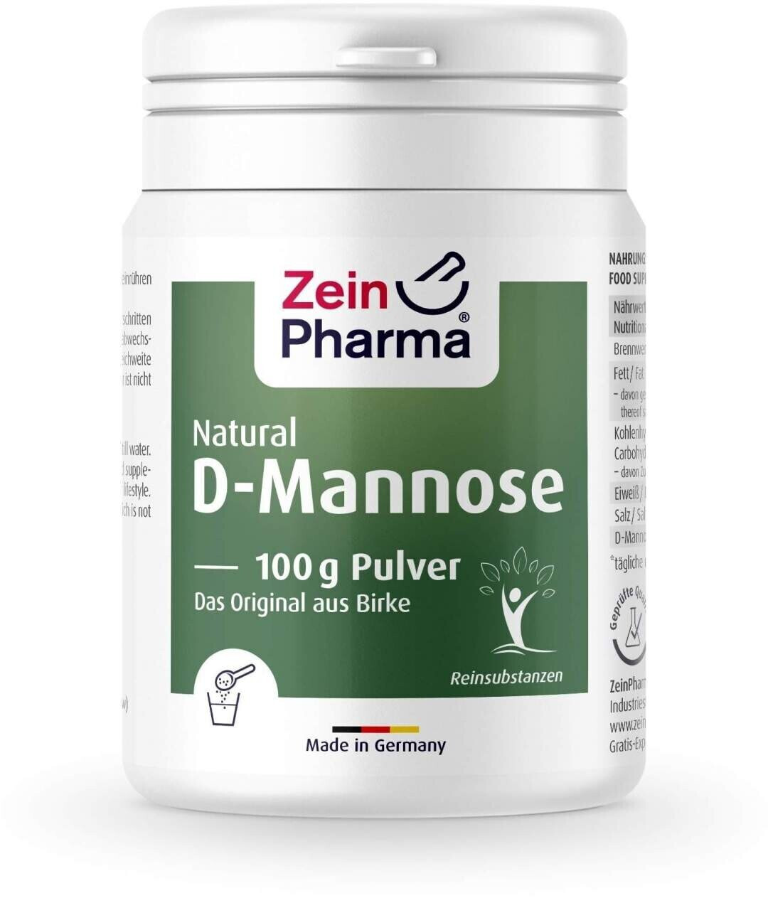 ZeinPharma Natural D-Mannose Powder (100g)