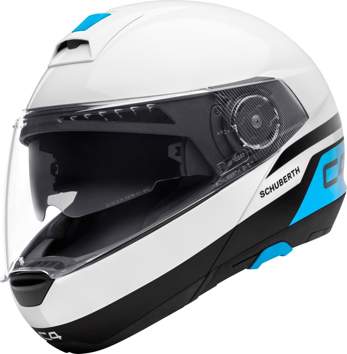 Schuberth C4 pulse blanc/bleu