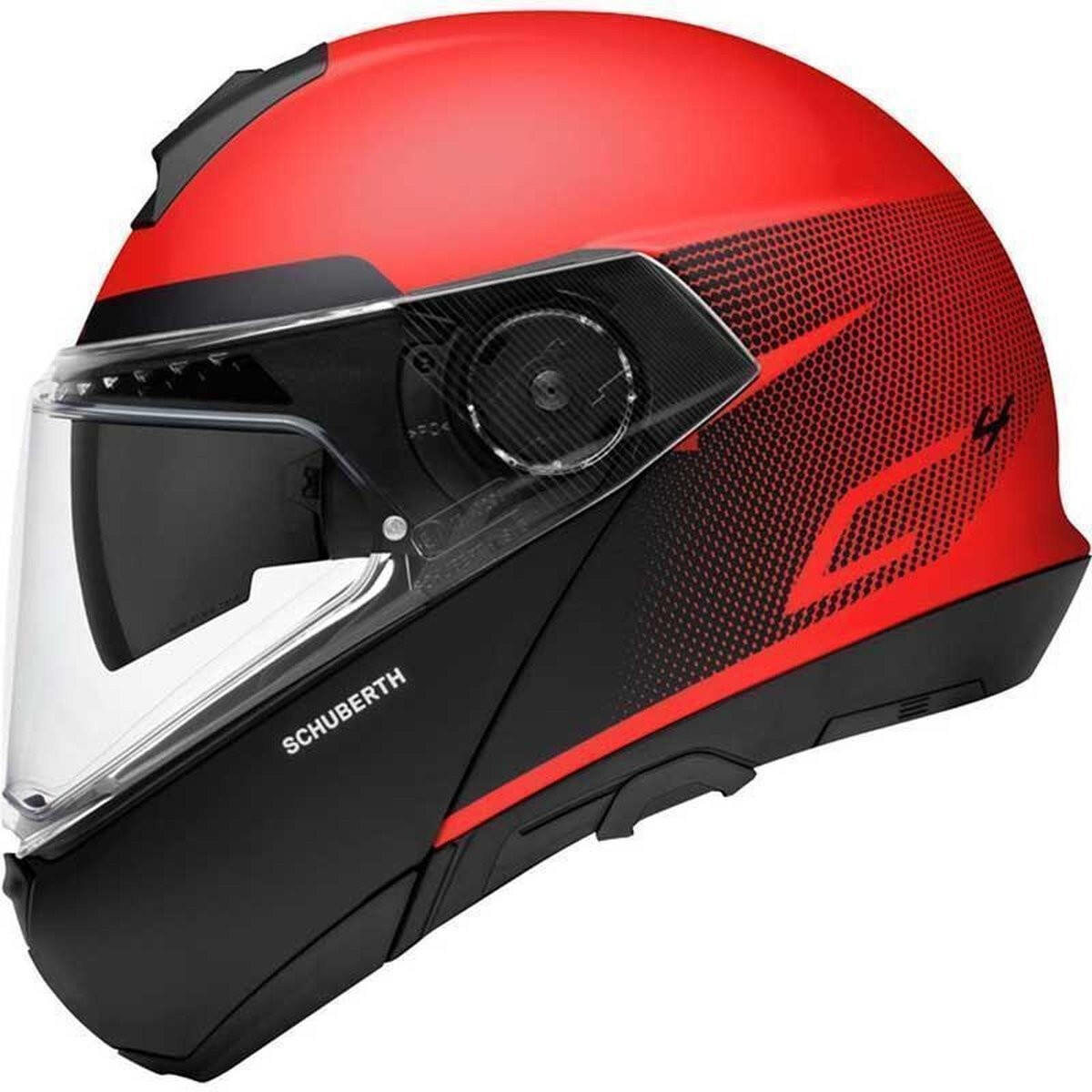 Schuberth C4 legacy orange/noir mat