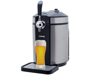 Compatible con todos los barriles disponibles comercialmente 5L Sistema de refrigeración integra Sorprende a tus invitados una vez más con un auténtico y fresco incluso la cerveza de barril H.Koenig dispensador de cerveza BW1880 