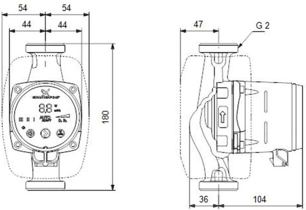 Grundfos Alpha2 32-80 (180mm), Bild 4