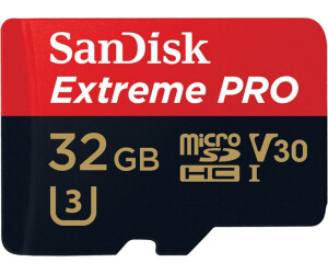 SanDisk Extreme Pro microSDHC UHS-I U3 V30 - 32GB (SDSQXXG-032G-GN6MA)
