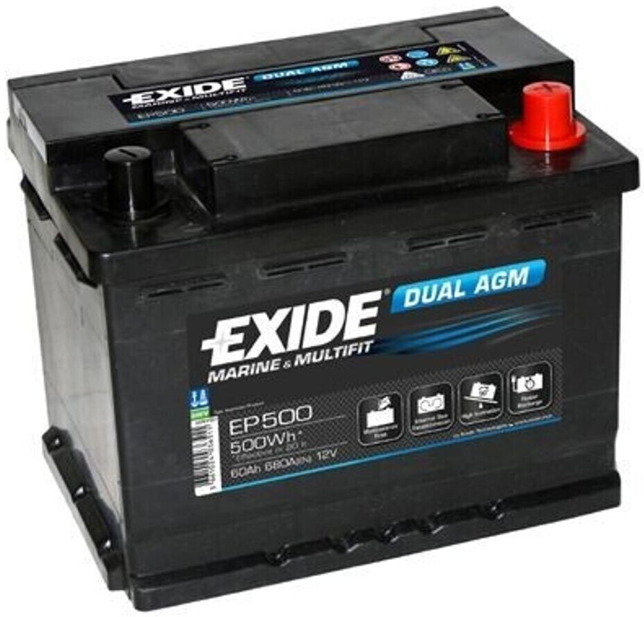 Exide 12V 60Ah EP500