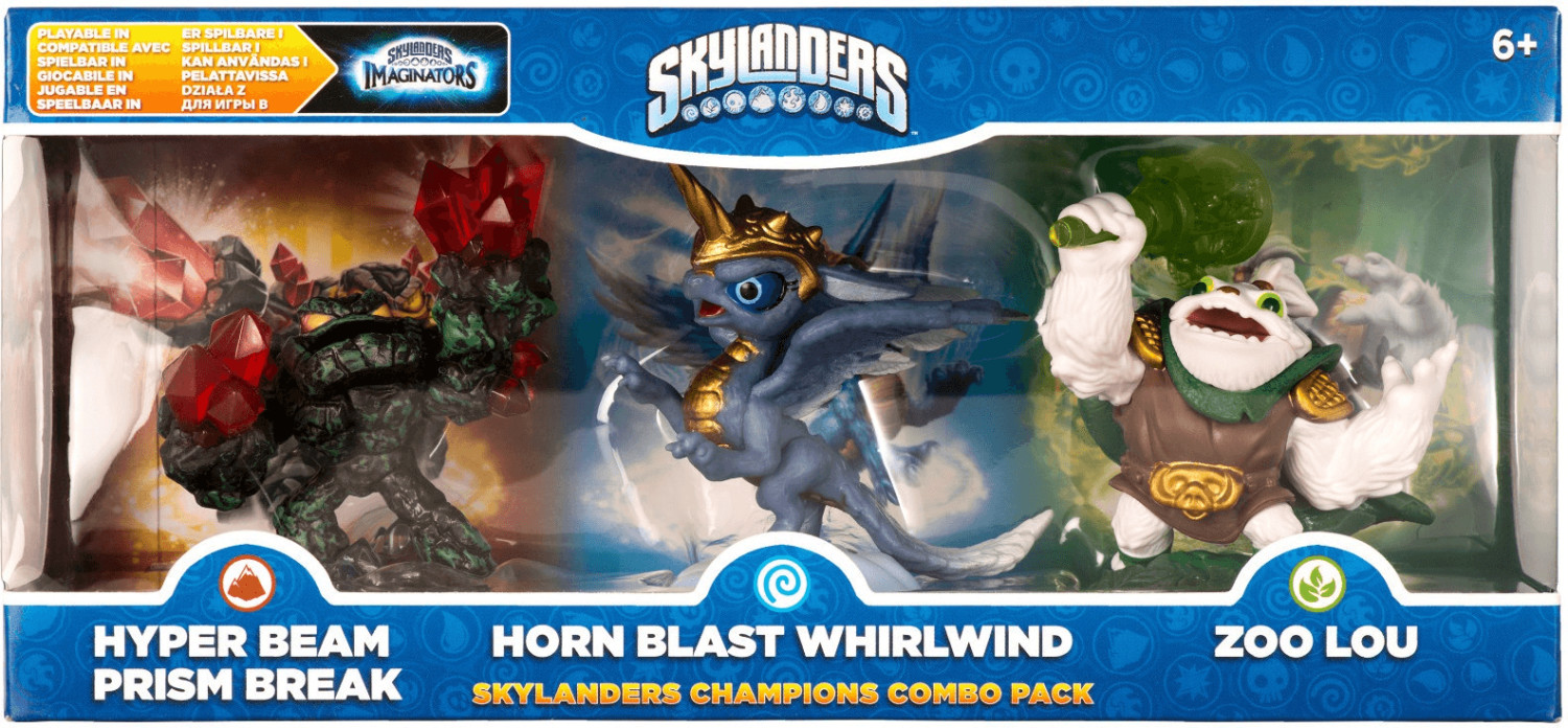 Activision Skylanders: Imaginators - Hyper Beam Prism Break + Horn Blast Whirlwind + Zoo Lou - Champions Combo Pack