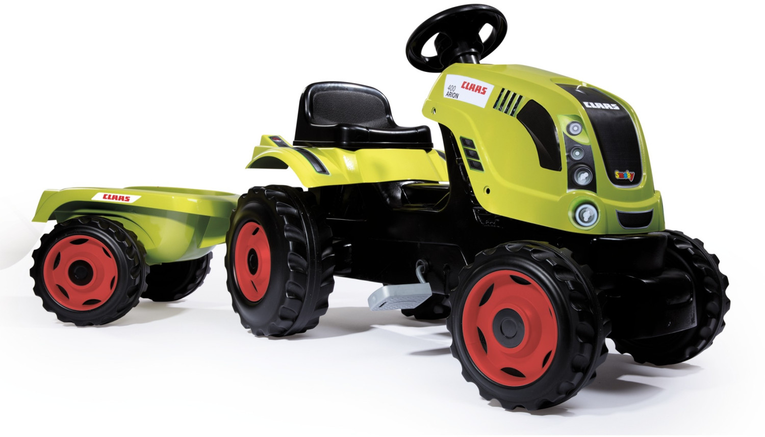Tracteur à pédales Farmer XL Rouge + Remorque - SMOBY - Siège ajustable -  Capot ouvrant - Klaxon - Cdiscount Jeux - Jouets