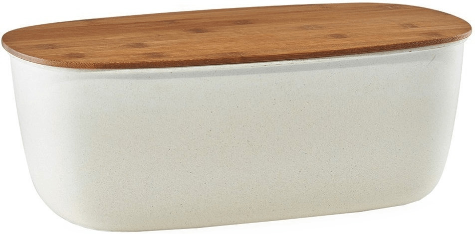Zeller Boîte à pain bambou 35,4 x 20 x 13 cm blanc