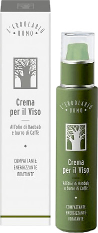 L'Erbolario Face Cream With Baobab Oil and Coffee butter Compacting Energising Moisturising (50ml)