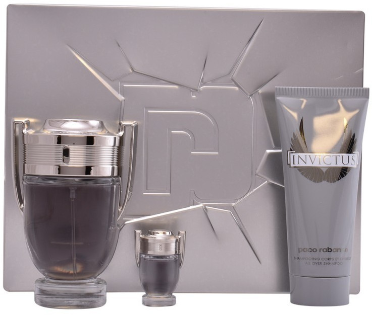 Paco Rabanne Invictus Set (EdT 100ml + EdT 5ml + SG 100ml)