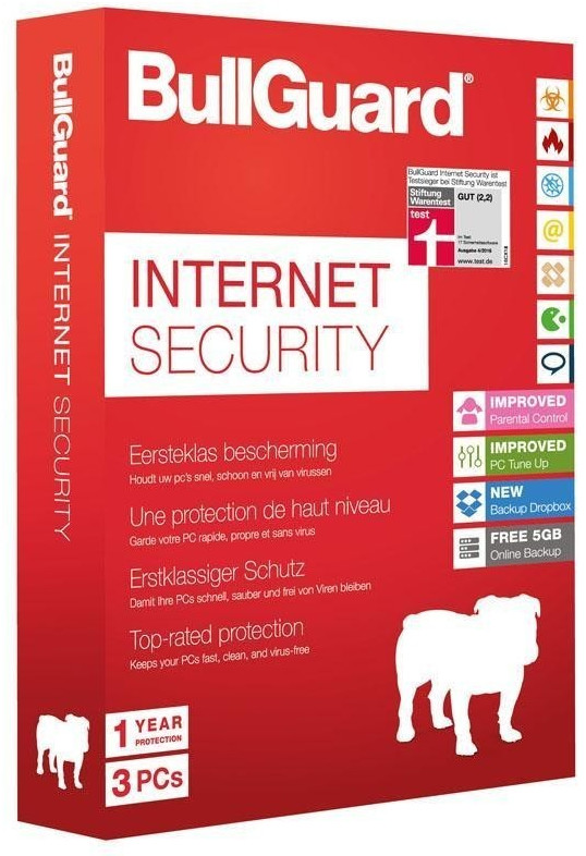 BullGuard Internet Security (3 postes) (1 an) (Multi) (5Go Backup) (Boîte)