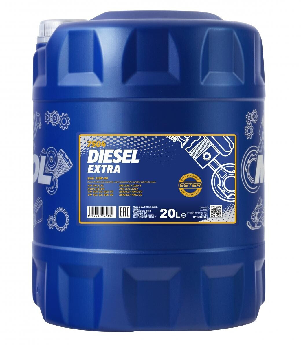 Mannol Diesel Extra 10W-40 (20 l)