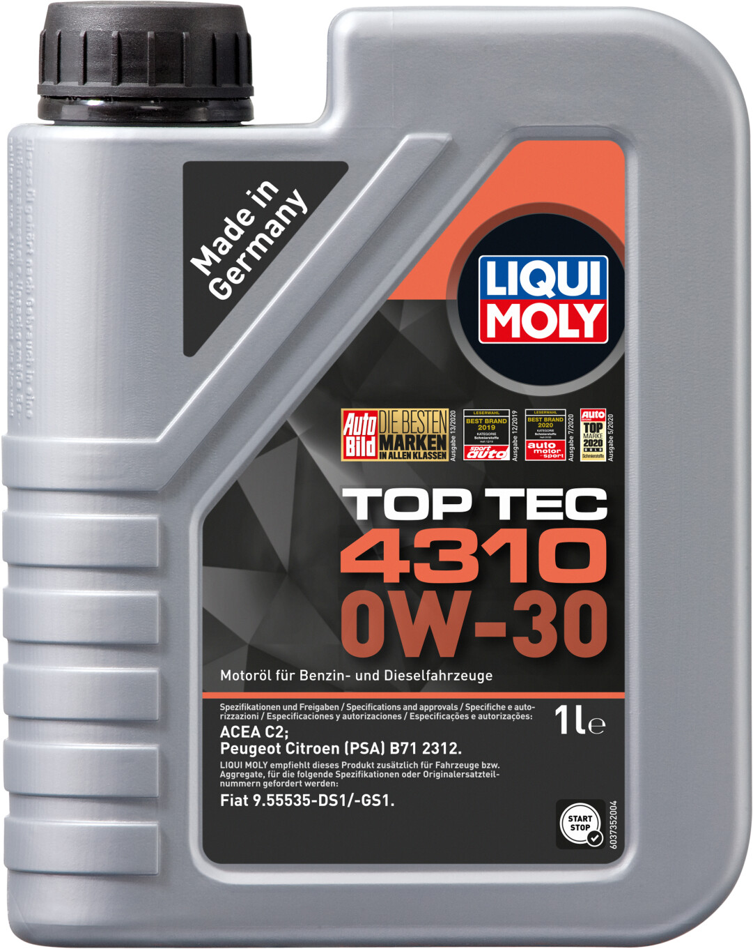 Buy LIQUI MOLY Top Tec 4310 0W-30 from £14.95 (Today) – Best Buy LIQUI MOLY Top Tec 4310 0W-30 from £14.95 (Today) – Best