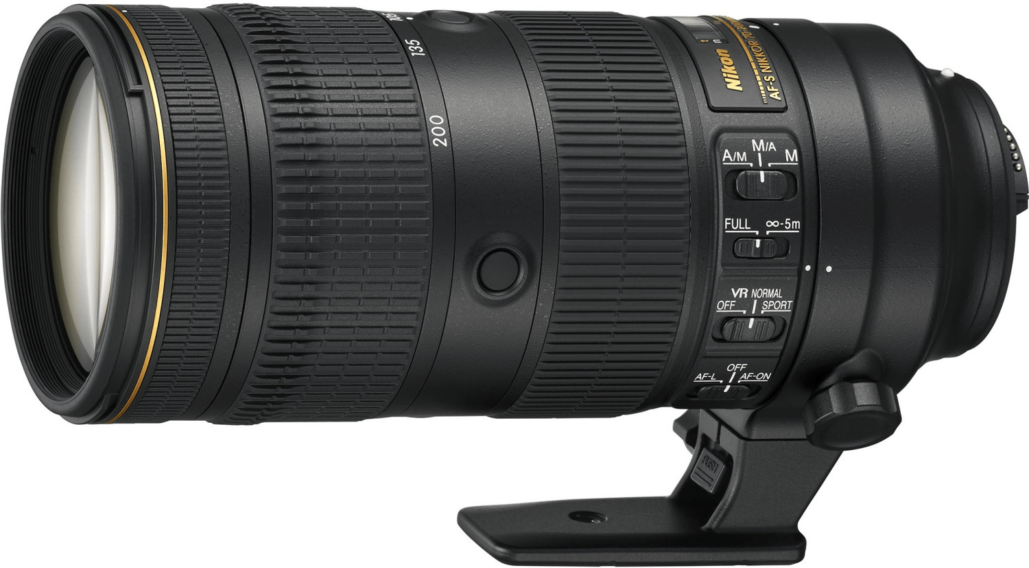 Nikon AF-S Nikkor 70-200mm F2.8E Telezoomobjektiv schwarz
