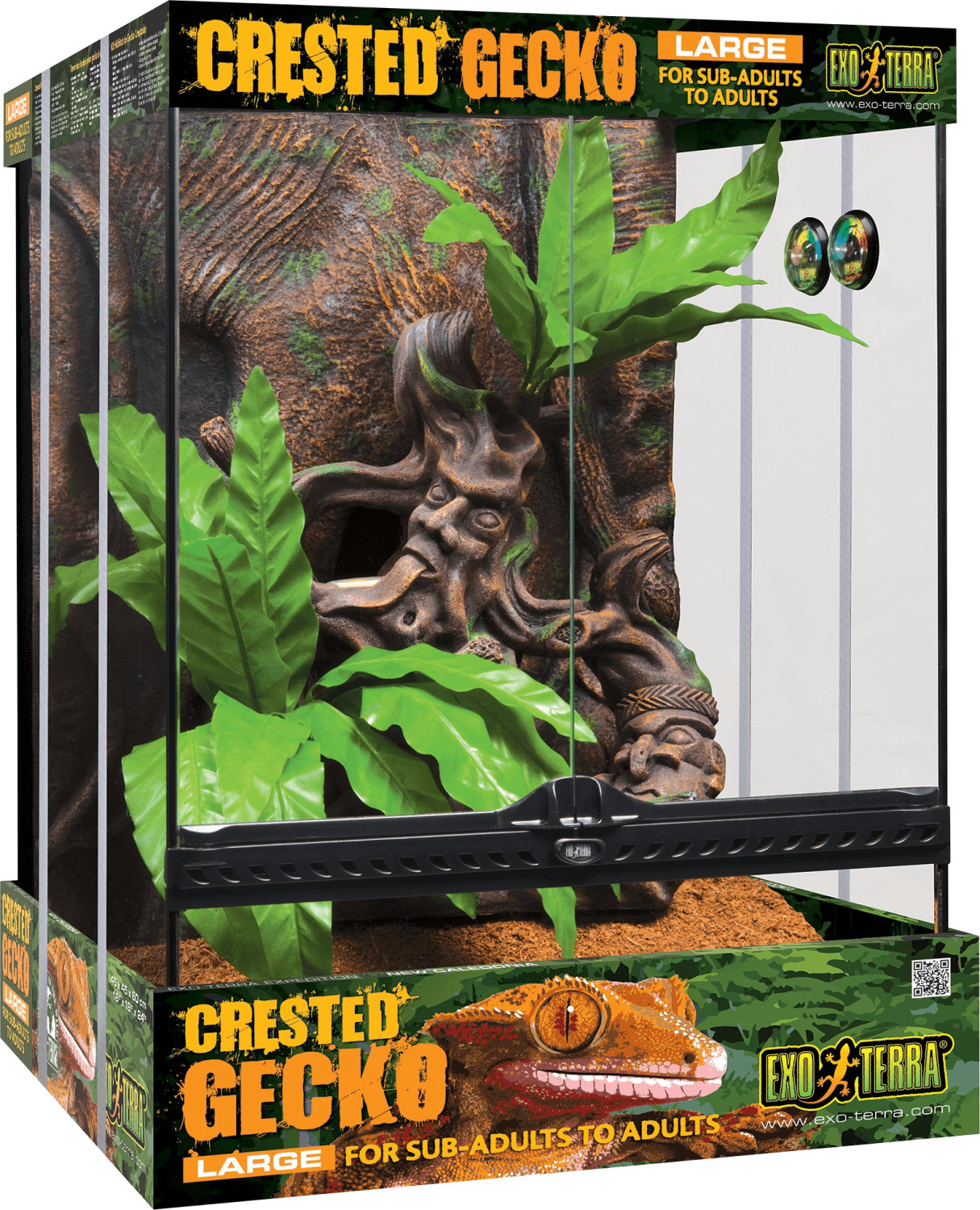 Exo Terra Crested Gecko Terrarium grand 45 x 45 x 60 cm (PT3779)