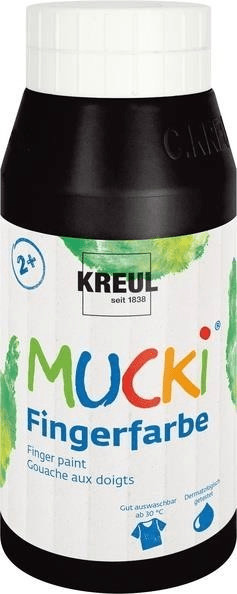 C. Kreul Mucki Gouache à doigt 750 ml noir