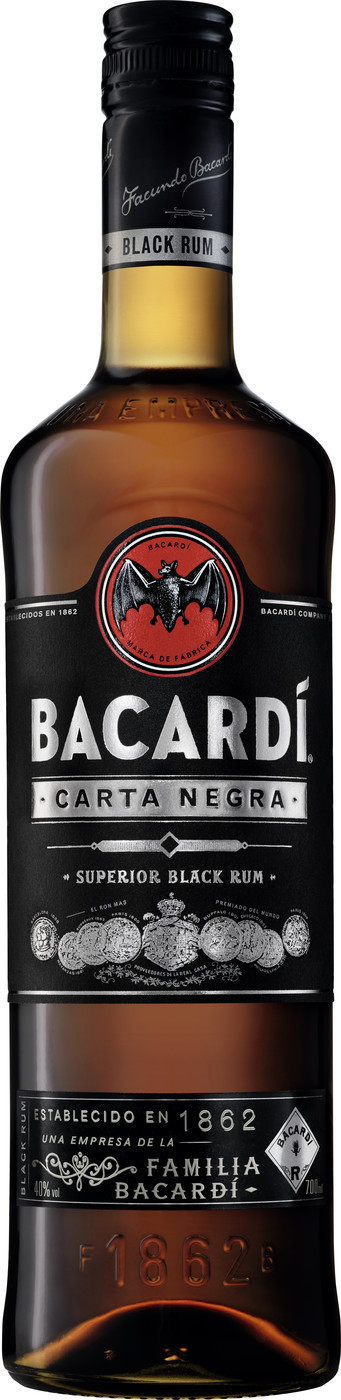 Bacardi Carta Negra Black 40 %