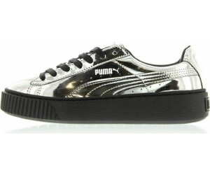 puma basket platform metallic nere puma basket platform metallic nere