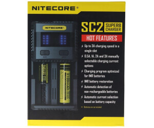 Nitecore SC2 Chargeur Rapide pour Batteries et Piles