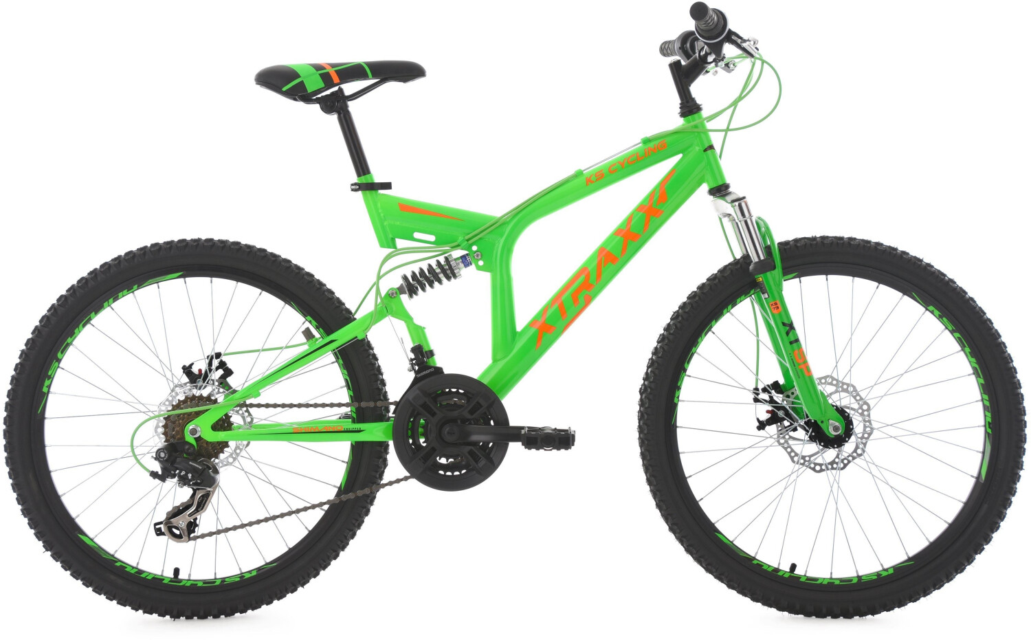KS Cycling KS Cycling VTT tout suspendu Xtraxx 24 pouces (vert)