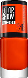 Gemey Maybelline Color Show Nailpolish - 341 Orange Attack (7 ml)