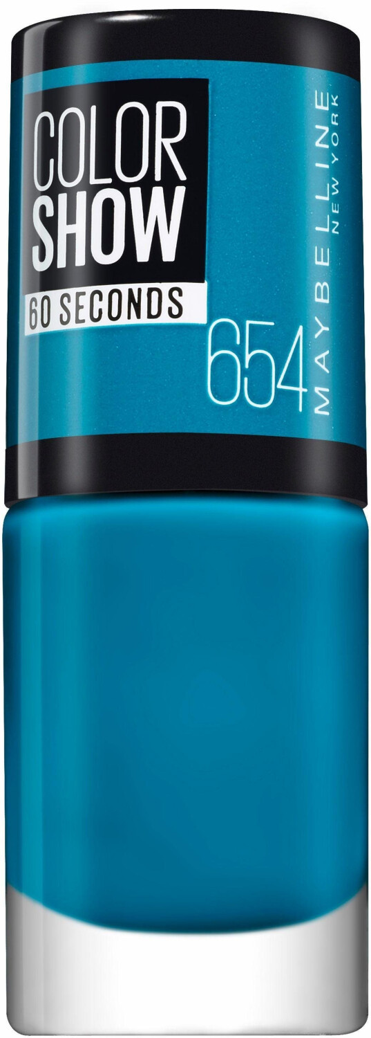 Gemey Maybelline Color Show Nailpolish - 654 Superpower Blue (7 ml)