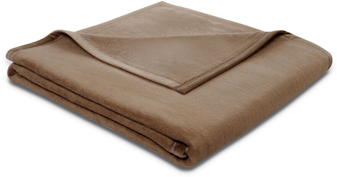 Biederlack Couverture 100 % coton (150 x 200 cm) chocolat
