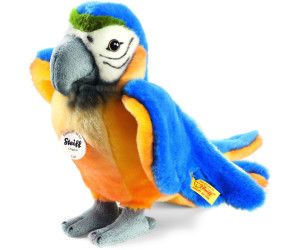 Kuscheltier Papagei dunkelblau 26 cm Stofftier Plüschpapagei 