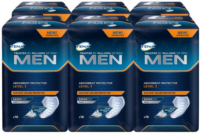 TENA Men Level 3 – Pack de 6 x 16 unidades – IsifarShop