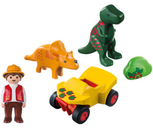 Playmobil® 123 Dinoforscher mit Quad 9120Dinosaurier Spielzeug ab 1,5 Jahre 