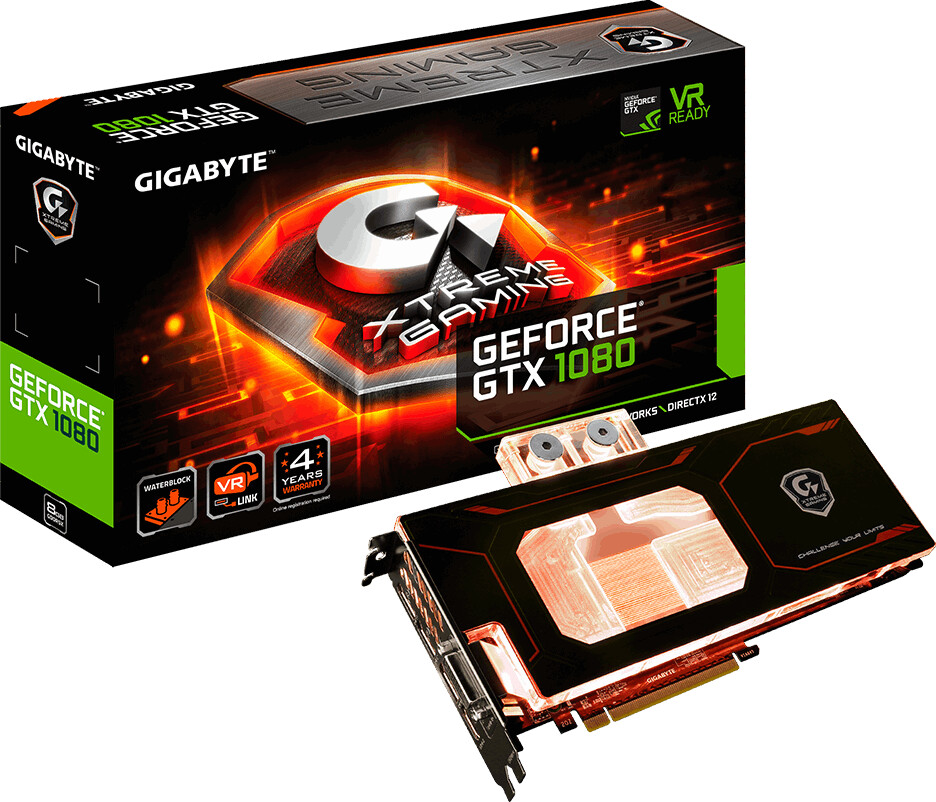 GigaByte GeForce GTX 1080 Xtreme Gaming WATERFORCE WB 8G (8192MB)
