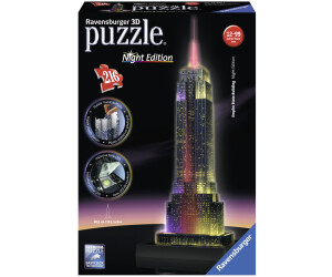 Ravensburger 3D Puzzle Bauwerke Chrysler Building Bei Nacht Night Edition 216 T. 