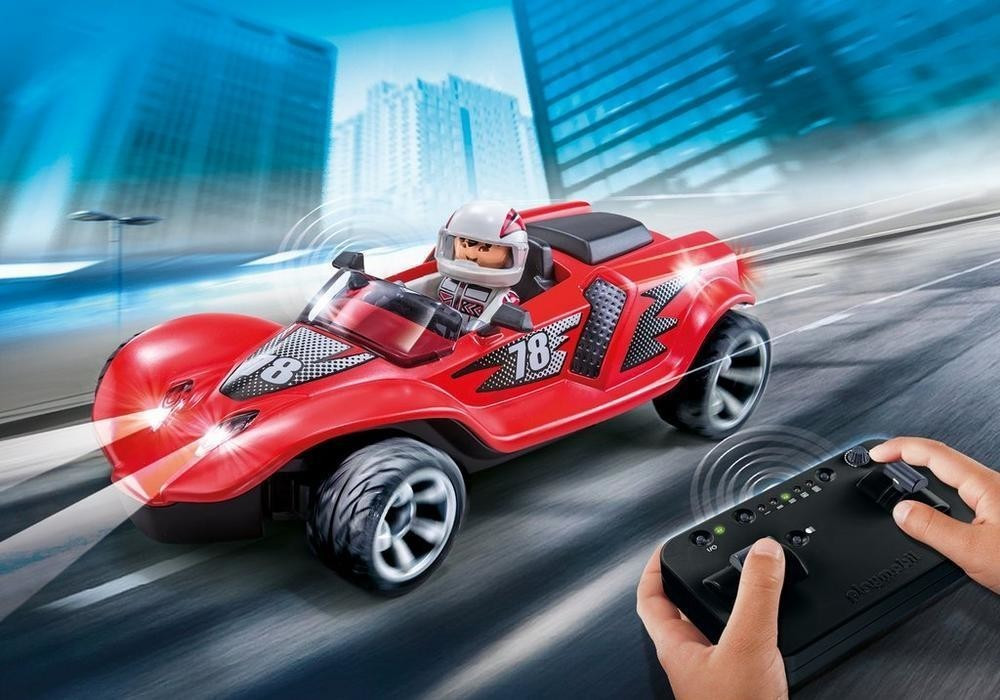 Coche radio control playmobil hot sale