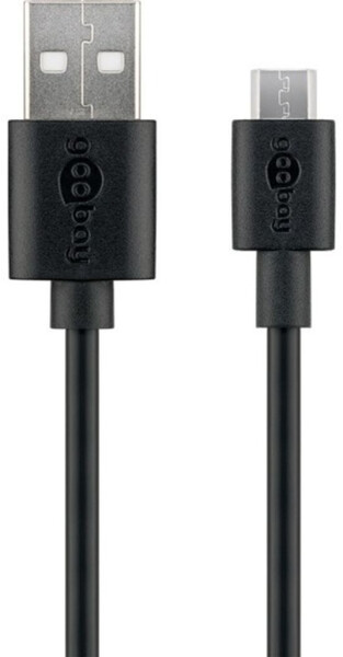 Goobay micro-USB Sync-/Ladekabel (1m) schwarz