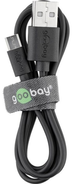 Goobay micro-USB Sync-/Ladekabel (1m) schwarz, Bild 3