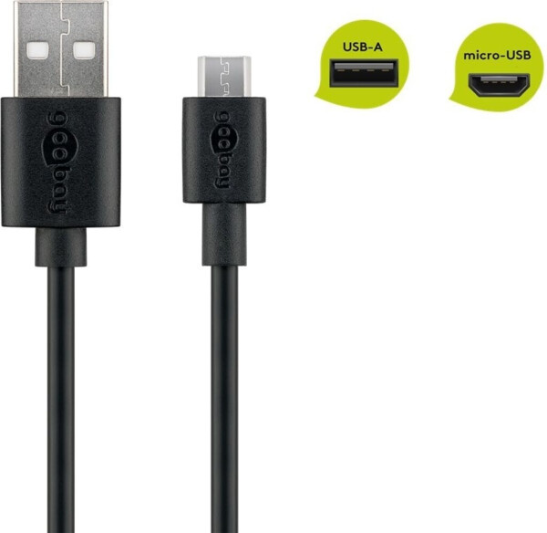 Goobay micro-USB Sync-/Ladekabel (1m) schwarz, Bild 5