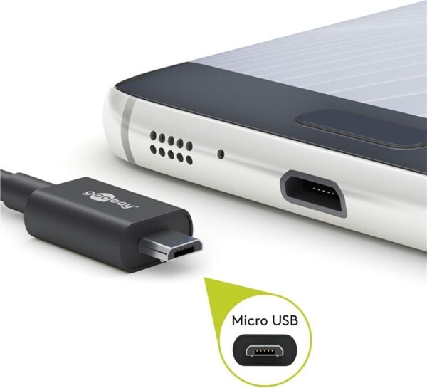 Goobay micro-USB Sync-/Ladekabel (1m) schwarz, Bild 6