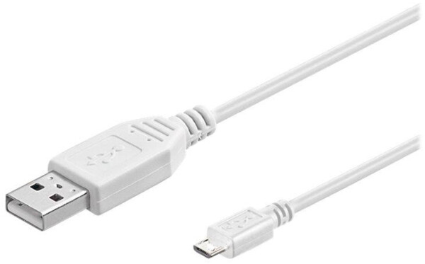 Goobay micro-USB Sync-/Ladekabel (1m) white, Bild 2