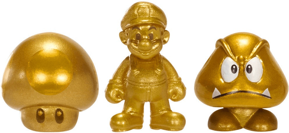 Jakks Pacific NitendoMicro Figur Super Mario W3 Gold