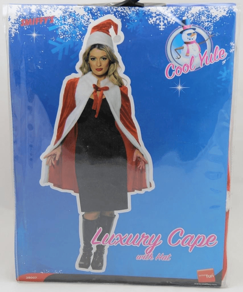 Smiffy's Deluxe Miss Claus Cape (28007)