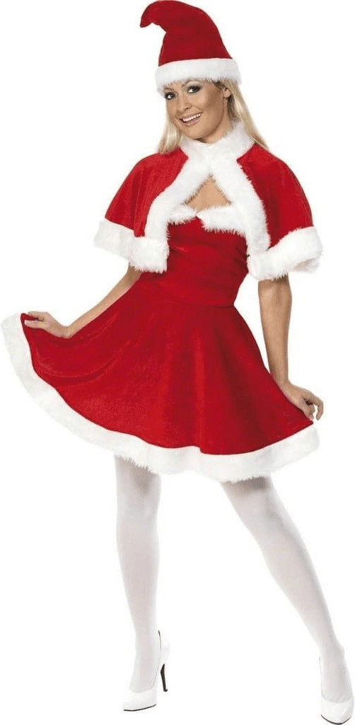 Smiffy's Miss Santa with Cape L (33317)