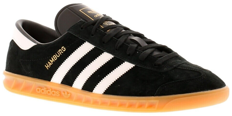 adidas hamburg black leather gum