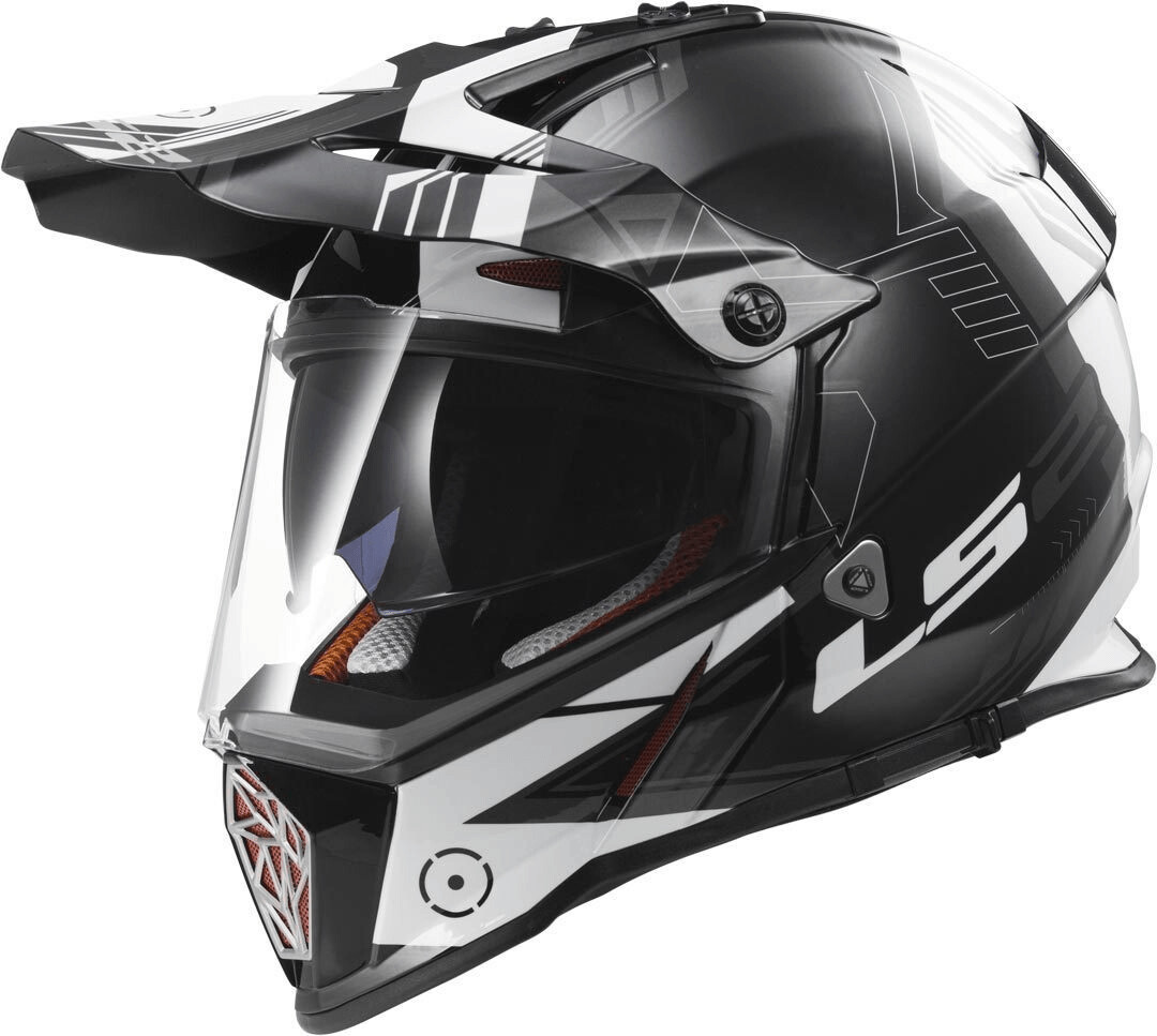 Ls2 mx436 Pioneer EVO Knight Titanium White taille L Endurohelm Casque Moto