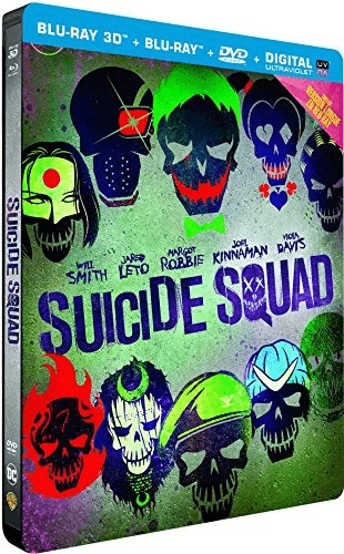 Suicide Squad [Blu-ray 3D + 2D + 2D Extended Edition + DVD + Copie digitale UltraViolet - Boîtier SteelBook]
