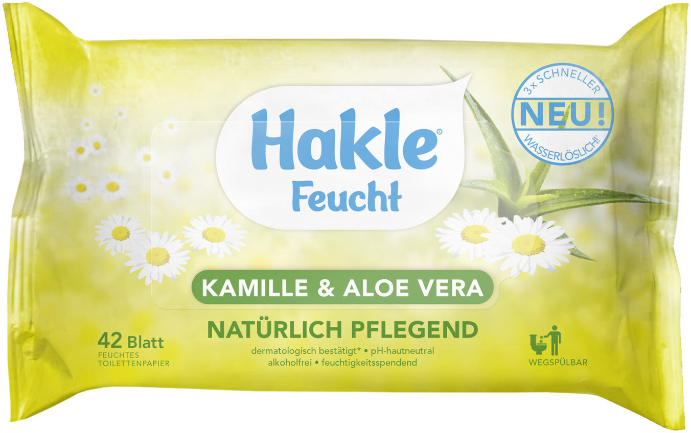 Hakle Moist Chamomile & Aloe Vera naturally nourishing (42 pcs.)
