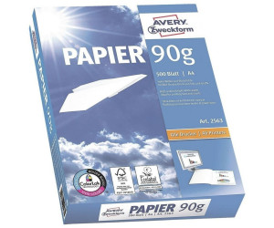 Avery Zweckform Papier 2563-90g DIN-A4 500 Blatt hochweiß Papier Druckerpapier 