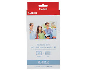 Canon KP-36IP Colour Inkjet Cartridge and 100x148mm Paper Set 36 Sheets  7737A001