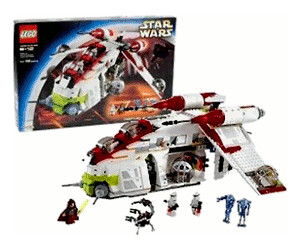 Lego Star Wars Republic Gunship 7163 Ab 699 90 Preisvergleich Bei Idealo De Ein einzelner sternenzerstoerer versetzt schon ein. lego star wars republic gunship 7163
